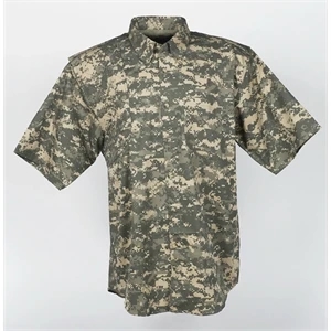 Digital Camouflage Hunting Shirt Short Sleeves