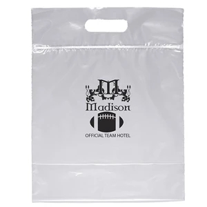 Zip Closure Die Cut Handle Bag - Flexo Ink Print