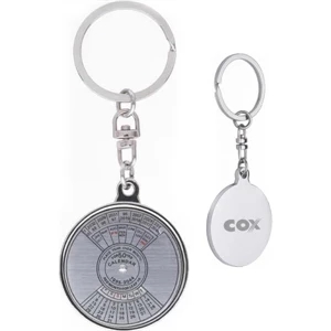50 Year Perpetual Calendar Metal Key Chain