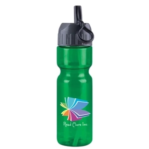 Champion - 28 oz. Transparent Bottle with Flip Straw Lid, DP
