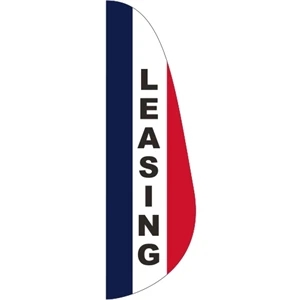 3' x 10' Message Feather Flag - Leasing