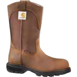 Women's 10-Inch Bison Brown Waterproof Wellington