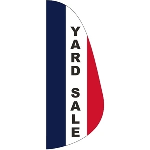 3' x 8' Message Feather Flag - Yard Sale