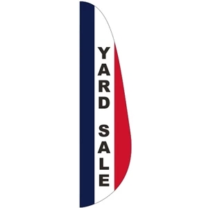 3' x 12' Message Feather Flag - Yard Sale