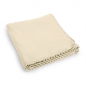 Custom Logo Cream Beige Promo Blanket