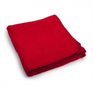 Custom Logo Red Promo Blanket