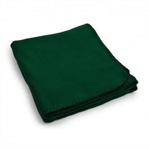 Custom Logo Forest Green Promo Blanket