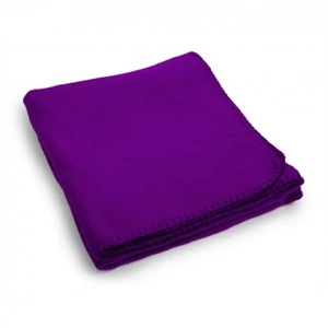 Custom Logo Purple Promo Blanket