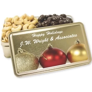 2-Share Tin with Salted Cashews/ Dark Chocolate Almonds