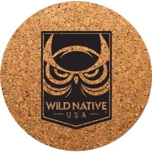 Round Cork Coaster