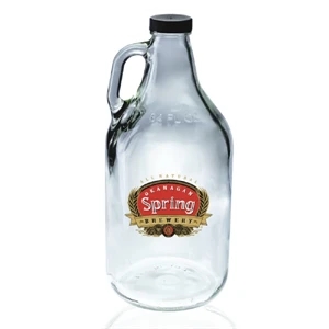 64 oz. Clear Glass Beer Growlers