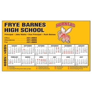 Rectangle Calendar Magnet, 7" x 4" - 20 Mil