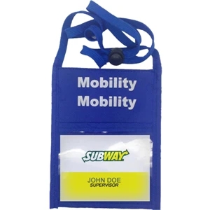Standard Event Pouch w/ back zipper and 3/8" Lanyard