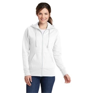 Port & Company Women's Core Fleece Full-Zip Hooded Sweats...