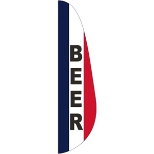 3' x 15' Message Feather Flag - Beer