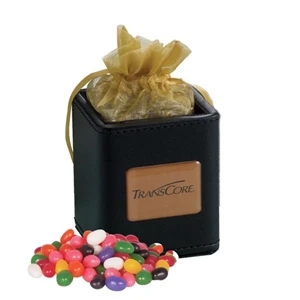 X-Cube Pen Holder filled with assorted jelly beans