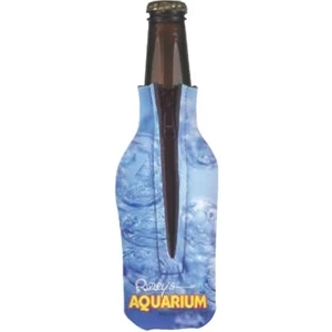 Full Color Bottle Cooler with Zipper