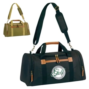 600 Denier Bag w/Leatherette Trim