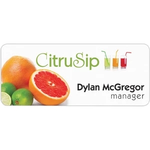 Full Color Name Badge 1 1/4"H x 3"W