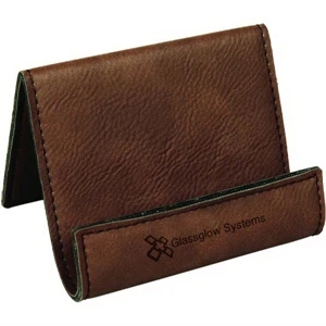 2.5" x 3.5" - Leatherette Business Card or Cell Phone Holder