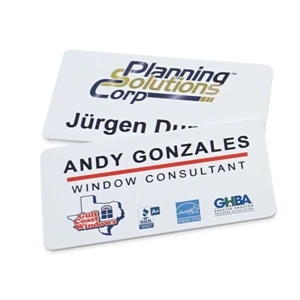 PVC Magnetic Name Badges (3" x 1.5" x 60 mil.)