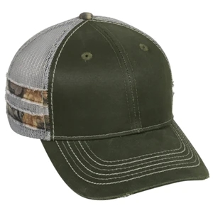 Weathered Cotton Meshback Cap