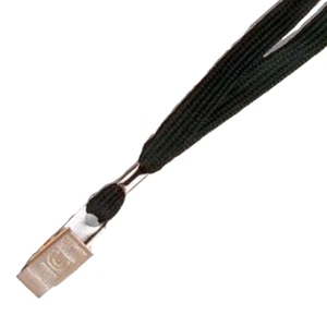 5/8" Plain Lanyard with 1 Bulldog Clip