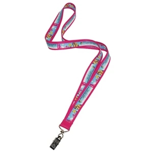 USA made Lanyard - 3/4" Dye-Sublimation w/ Bulldog Clip