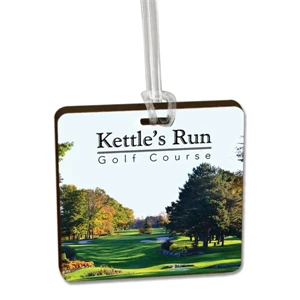 Custom Ultra Vivid Recycled Wood Bag Tags