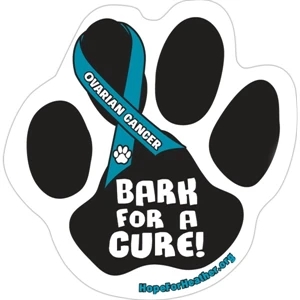 Car (Outdoor) Magnet - Paw Print - Full Color