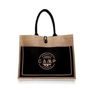 Cotton Pocket Jute Tote Bags