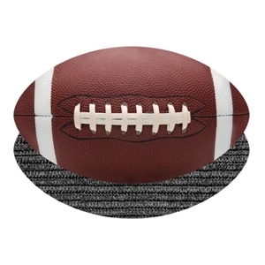 Oval/Football Shaped Nail File w/ Lint Brush
