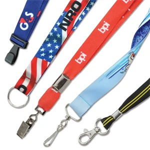 3/4" Flat Smooth Polyester Custom Dye-Sublimated Lanyards