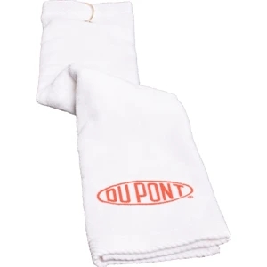 16" x 25" Turkish Trifold White Golf Towel