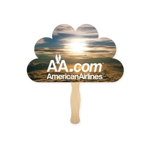 Peacock Shape Full Color 1 Sided Hand Fan