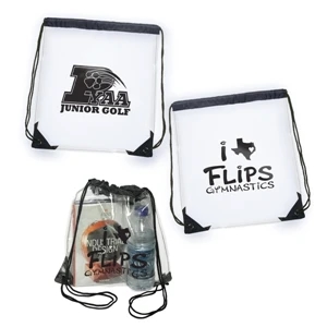 Clear Stadium Drawstring Bag