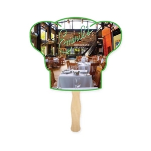 Chef Hat Shape Full Color 1 Sided Hand Fan