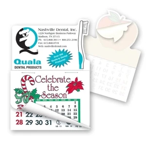 2" x 3" Toothbrush Shape Stick'em Calendar Pad