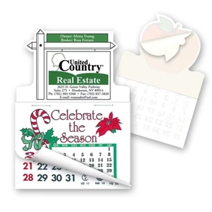 2" x 3" Realty Sign Shape Stick'em Calendar Pad