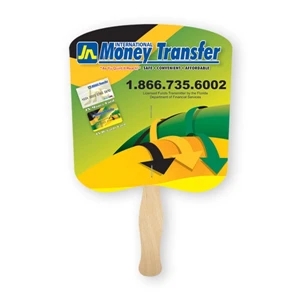 Bread Shape Full Color Hand Fan 2 Sided