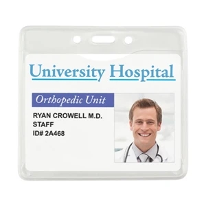 PureClear™ Horizontal Event-Size PVC-Free Vinyl Badge Holder