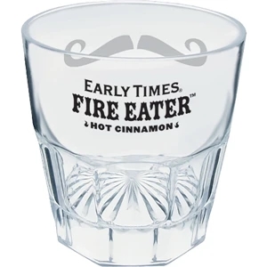 9 oz. Heavy Plastic Fluted Rocks Glass