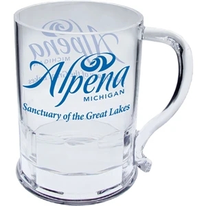 16 oz. Clear Plastic Root Beer Mug w/Handle