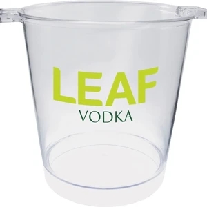 Clear Styrene Plastic Ice Bucket