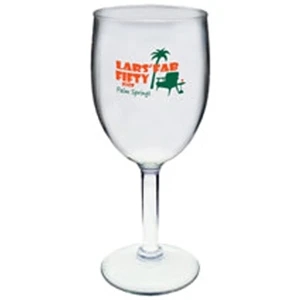 8 oz. Clear Plastic Wine Glass