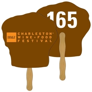 Chef Hat Auction Hand Fan Full Color