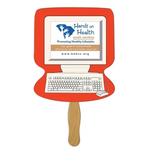 Computer Hand Fan Full Color