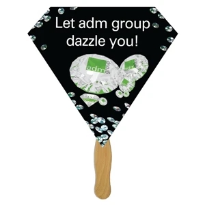 Diamond Hand Fan Full Color