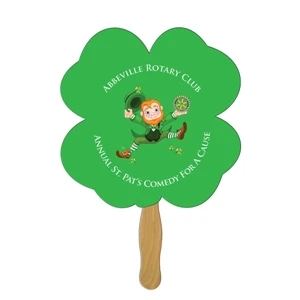 Clover Hand Fan Full Color