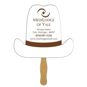 10 Gallon Hat Hand Fan Full Color